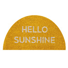 Capacho Fibra de Coco Hello Sunshine Amarelo 70x40cm Inspire