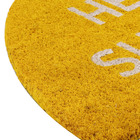 Capacho Fibra de Coco Hello Sunshine Amarelo 70x40cm Inspire