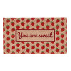 Capacho Fibra de Coco You're Sweet Rosa 70x40cm Inspire