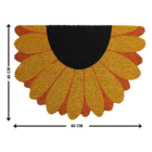 Capacho Retangular Flor Látex Áreas Internas Colorido 50x70cm Inspire