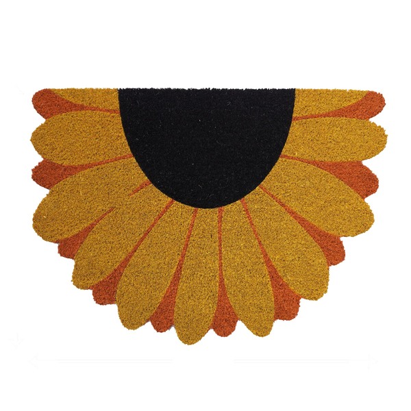 Capacho Retangular Flor Látex Áreas Internas Colorido 50x70cm Inspire