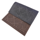 Capacho Retangular Hayden Borracha Áreas Internas Marrom 45x75cm Inspire