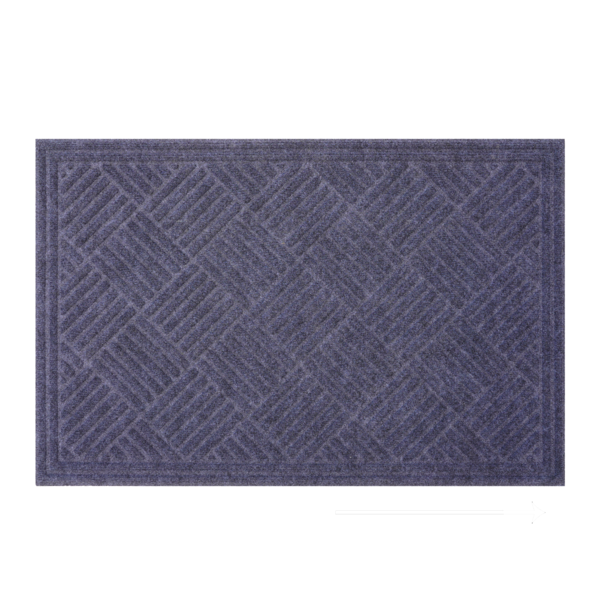 Capacho Retangular Hayden Borracha Áreas Internas Prata 60x90cm Inspire