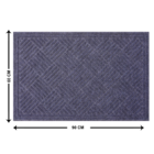 Capacho Retangular Hayden Borracha Áreas Internas Prata 60x90cm Inspire