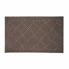 Capacho Retangular Hayden Poliéster Áreas Internas Marrom 60x90cm Inspire