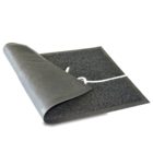 Capacho Retangular Hello PVC Áreas Externas Preto 60x90cm Inspire