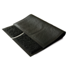 Capacho Retangular Hello PVC Áreas Externas Preto 60x90cm Inspire