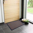 Capacho Retangular Hobnail Borracha Áreas Internas Marrom 40x60cm Inspire