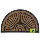 Capacho Leque Natural E Preto 45x75 Cm