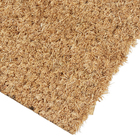 Capacho Liso Retangular Leo Fibra de Coco Marrom Interno e Externo com Cobertura 0,33x0,55m Inspire