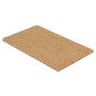 Capacho Liso Retangular Leo Fibra de Coco Marrom Interno e Externo com Cobertura 0,33x0,55m Inspire