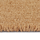 Capacho Liso Retangular Leo Fibra de Coco Marrom Interno e Externo com Cobertura 0,33x0,55m Inspire