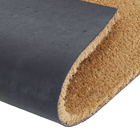 Capacho Liso Retangular Leo Fibra de Coco Marrom Interno e Externo com Cobertura 0,33x0,55m Inspire