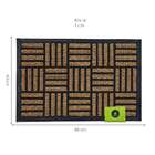 Capacho Listras Natural E Preto 40x60 Cm