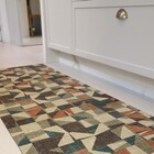 Capacho Retangular Mosaicos Super Splash Polipropileno Multicolorido Áreas Internas 0,45x0,75m Kapazi