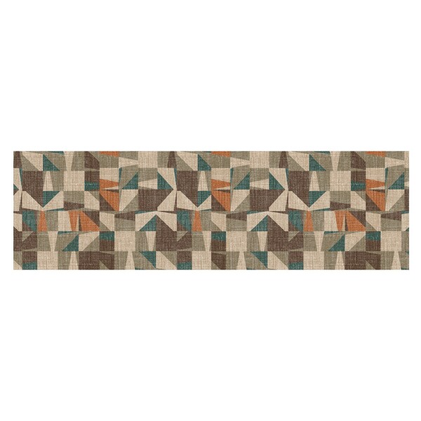 Capacho Retangular Mosaicos Super Splash Polipropileno Multicolorido Áreas Internas 0,45x1,50m Kapazi