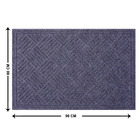 Capacho Multiuso Antiderrapante Retangular 60x90 Inspire Hayden Cinza