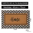 Capacho Para Entrada Vinil Home Moldura 40cmx75cm Kapazi Bege