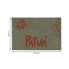 Capacho Patua PVC Marrom Internas 40x60cm