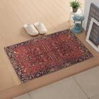 Capacho Persa Vermelho Casa Dona Antiderrapante 45x75 Cm
