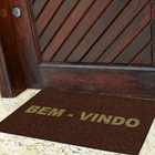 Capacho PVC Bem Vindo Marrom 40x60m