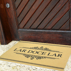 Capacho PVC Lar Doce Lar Bege 40x60m