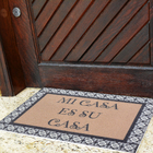 Capacho PVC Mi Casa Es Su Casa Bege 40x60m