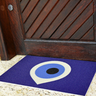 Capacho PVC Olho Grego Azul 40x60m