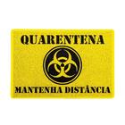 Capacho Quarentena Mantenha Distância Amarelo 0,40x0,60m - Be