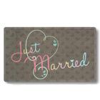 Capacho Recém-casados Cinza 45x75cm