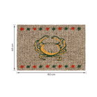 Capacho Retangular Caranguejo Sisal Bege Internas 0,40x0,60cm Apaeb