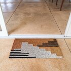 Capacho Retangular Fibra De Coco Base Pvc 60x33cm - Komeco Ab