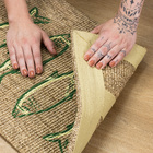 Capacho Retangular Peixe Sisal Bege Internas 40x60cm Apaeb