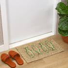 Capacho Retangular Peixe Sisal Bege Internas 40x60cm Apaeb