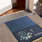 Capacho Vinil e Poliéster Sanitizante Duo Be Free Grafite 0,50x1,00m