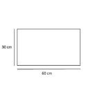 Capacho Sisal Liso Casual 30x60cm Apaeb