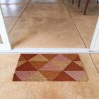 Capacho Uzoo Fibra De Coco Rt 60x33cm Triangulos Industrial