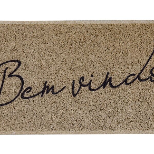 Capacho Vinil Light Bem Vindo Bege 40cmx60cm Kapazi