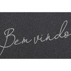Capacho Vinil Light Bem Vindo Cinza 0,40x0,60m - Kapazi