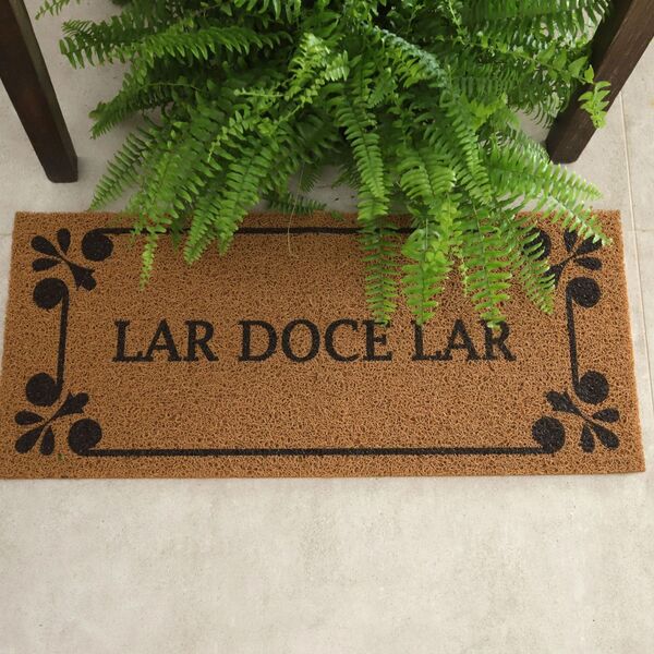 Capacho Vinil Long 2.0 Lar Doce Lar 30cmx70cm Kapazi