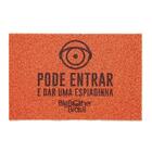 Capacho Vinil Super Print  Casa Vigiada Laranja 0,40x0,60m -