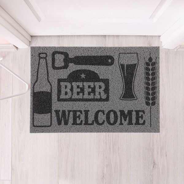 Capacho Vinil Super Print Beer 40cmx60cm Kapazi
