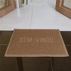 Capacho Vinílico Bem-vindo Color Block 40x60cm - Marron