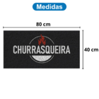 Capacho Vinilico Estampado 40x80cm Churrasqueira