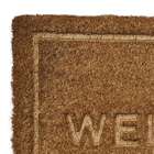 Capacho Welcome Borda Natural 40x60 Cm