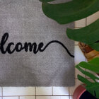 Capacho Welcome Cinza - 0,40 X 0,60