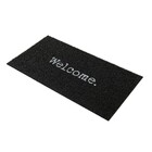 Capacho Welcome Preto 0,4x0,75cm Kapazi