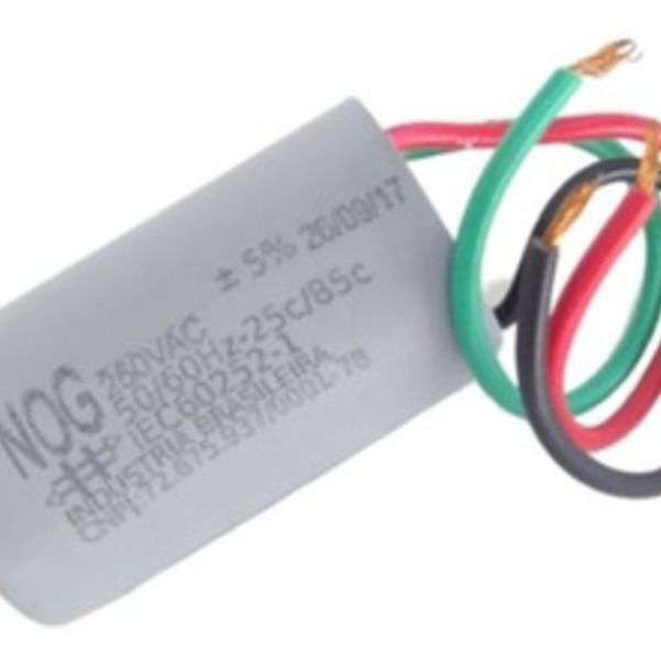 Capacitor 3 Fios 250 Vac - 2,0+4,0