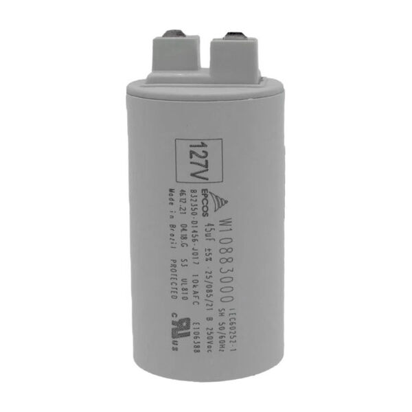 Capacitor Brastemp 45uf W11574386 - 127 Volts