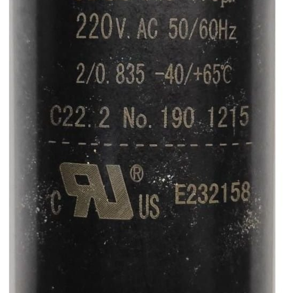 Capacitor Eletrolitico Partida 110v 145-175uf Sibratec
